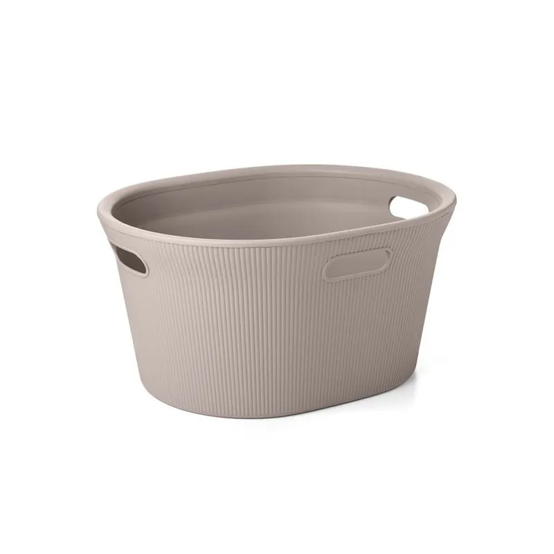 TATAY LAUNDRY BASKET 1042003 TAUPE PVC BASKET LAUNDRY BASKET