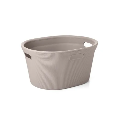 TATAY LAUNDRY BASKET 1042003 TAUPE PVC BASKET LAUNDRY BASKET