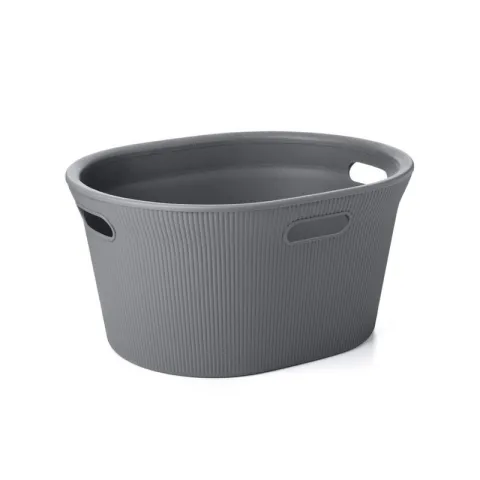 TATAY LAUNDRY BASKET 1042014 GREY PVC BASKET LAUNDRY BASKET