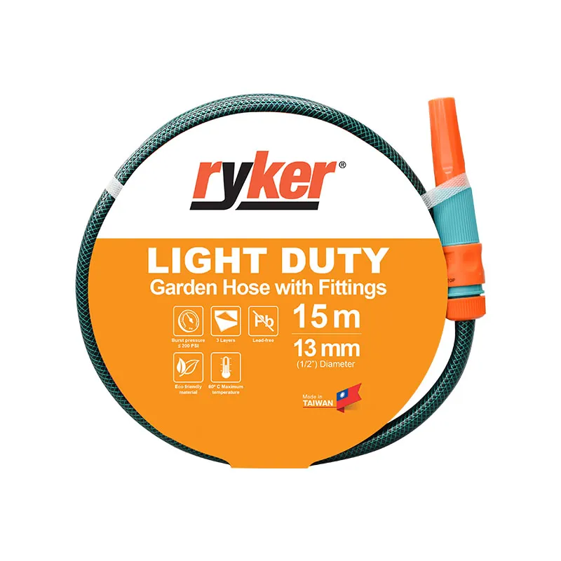 RYKER GARDEN HOSE LD1215 BRIGHT GREEN PVC LIGHT DUTY