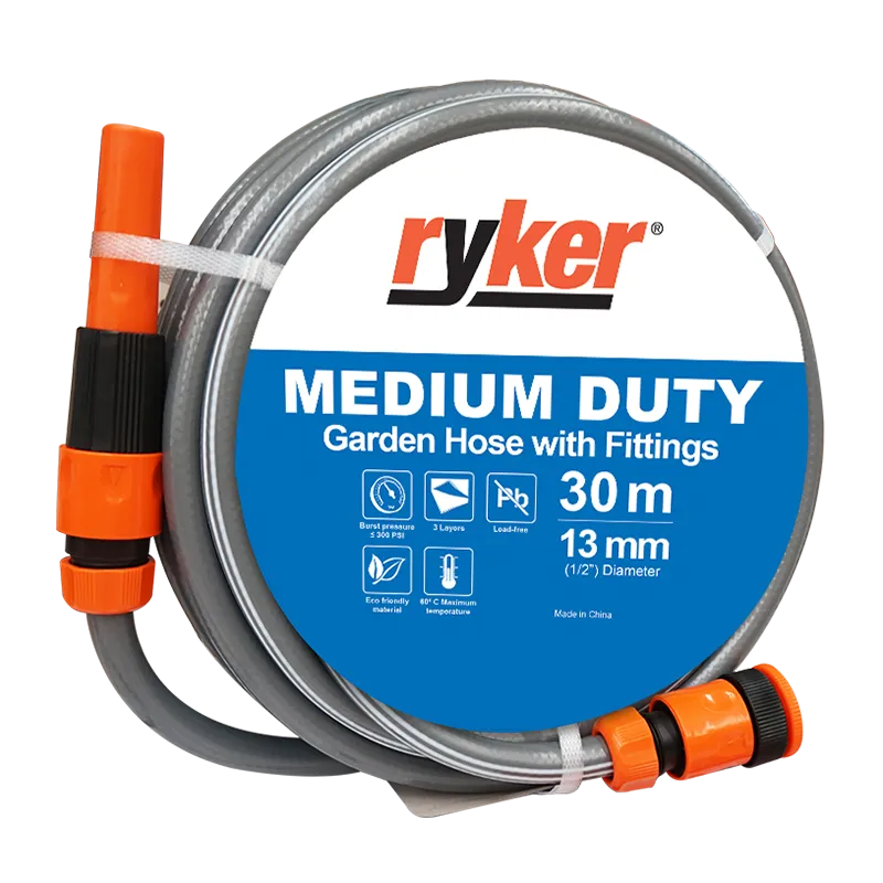 RYKER GARDEN HOSE MD1230 GRAY PVC MEDIUM DUTY SQUARE