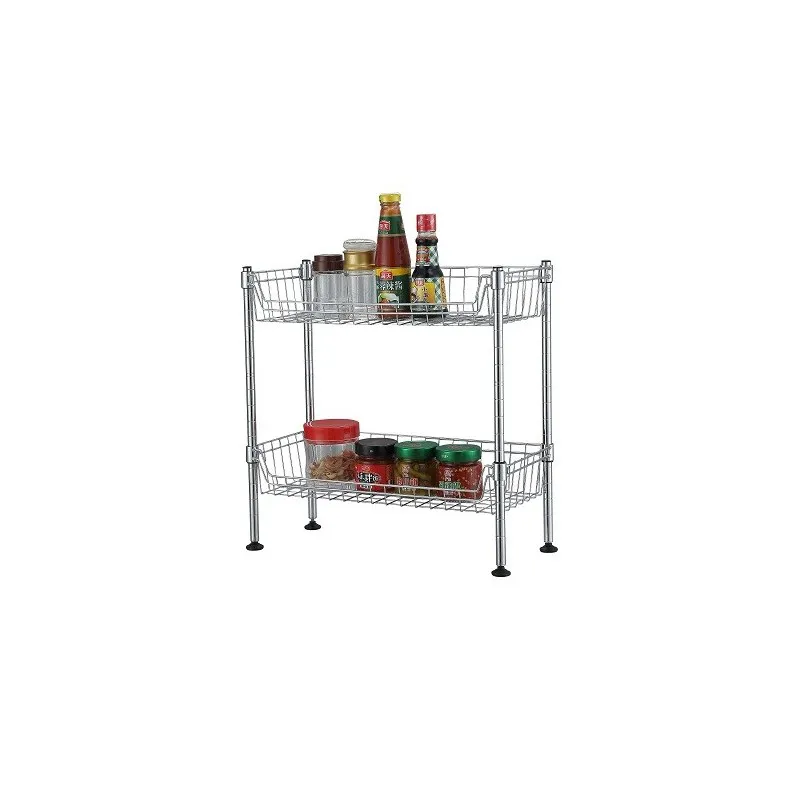 STACK RACK RSC0819-BK452045C2C CHROME CHROME ORGANIZER 2 TIER