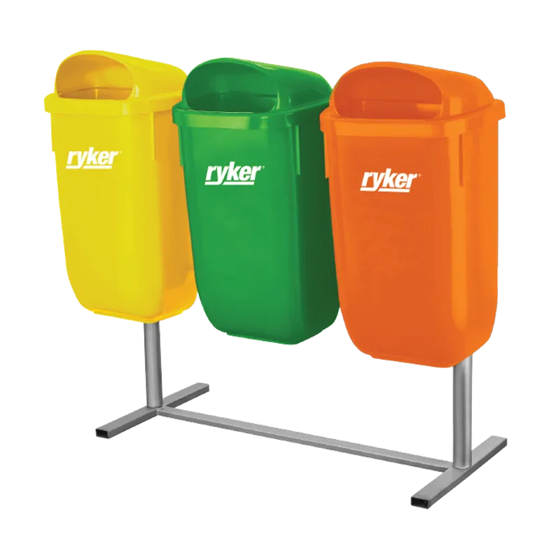 TRASH BIN RYKER OD XDL-50C-4C 50L BRAVO 3COLOR