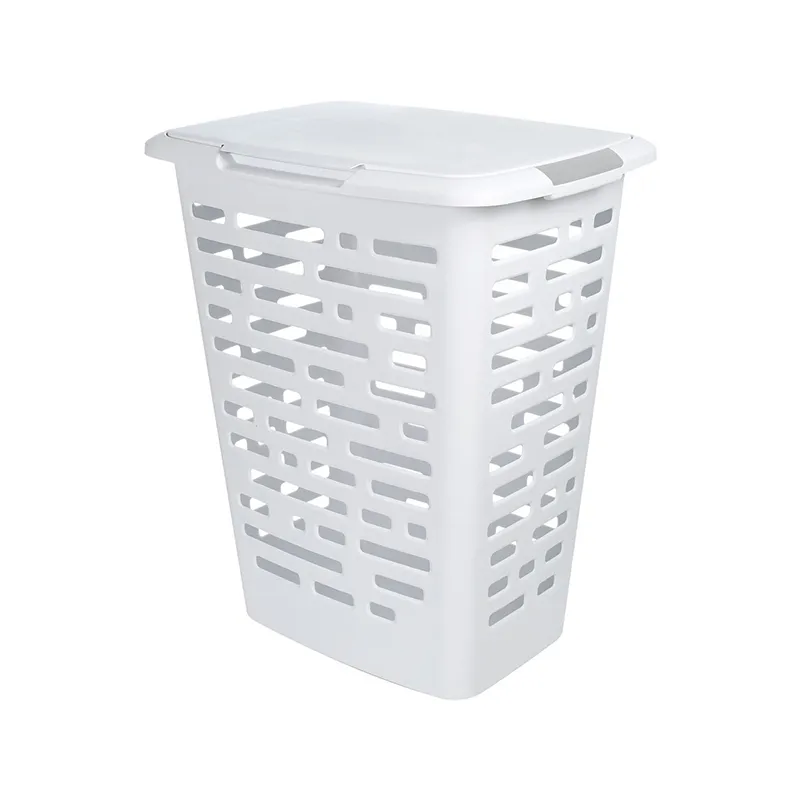 EZY HAMPER FBA32968 WHITE PP LAUNDRY BASKET SWING TOP