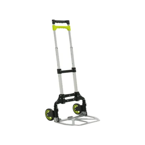TOPLIFT HAND TROLLEY HT1830/HT1831 WHITE AND BLACK ALUMINUM HAND TROLLEY FOLDABLE HAND TRUCK