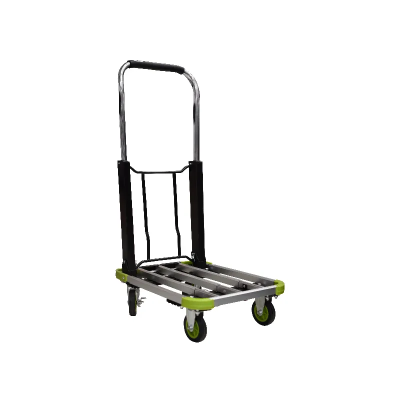 ALUMINUM FLATFORM HAND TRUCK GREY HAND TROLLEY