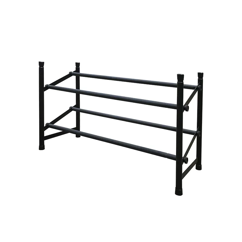 STACK SHOE RACK CITI130201 BLACK STEEL CLOTHES HANGER EXTENDABLE