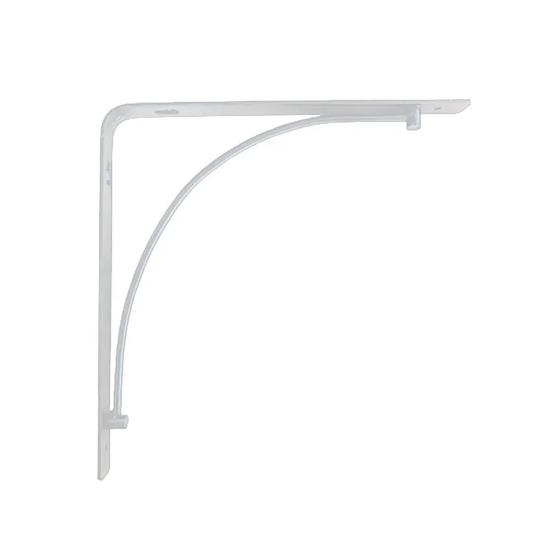 STACK SHELF BRACKET BSY920-20W WHITE IRON BRACKET CURVE