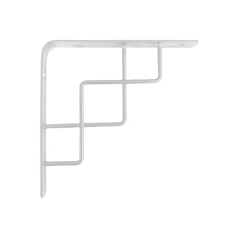 STACK SHELF BRACKET BSY920-23W WHITE IRON BRACKET ZIGZAG