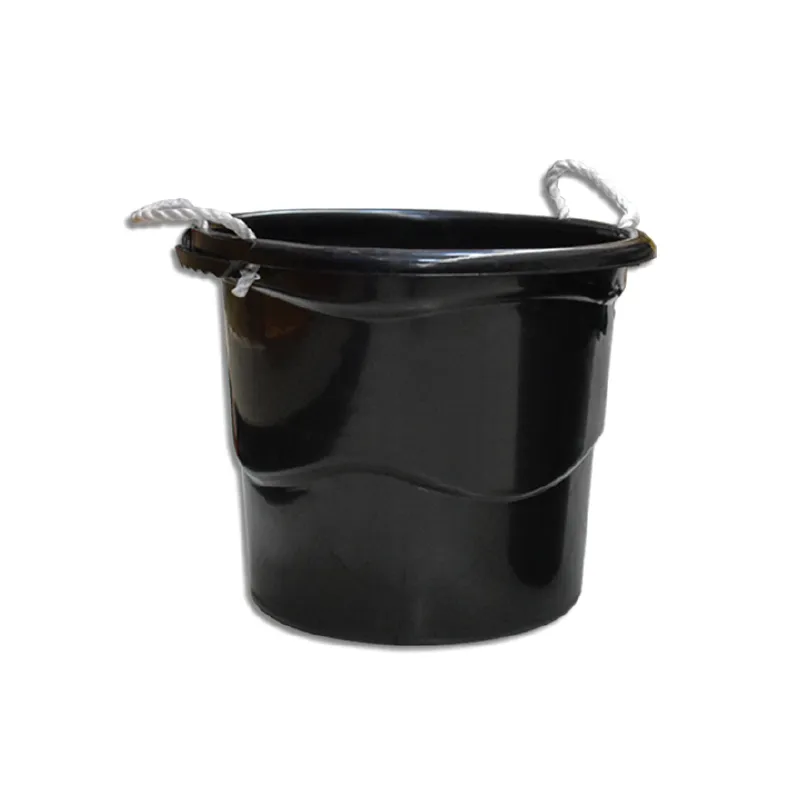 STACK STORAGE BIN BRB65 BLACK PLASTIC STORAGE BOX WITH ROPE