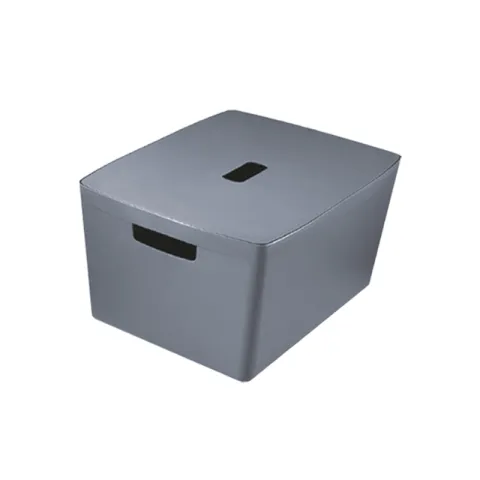 INABOX STORAGE BOX CITIN1028GR GREY PLASTIC STORAGE BOX WITH LID GREY