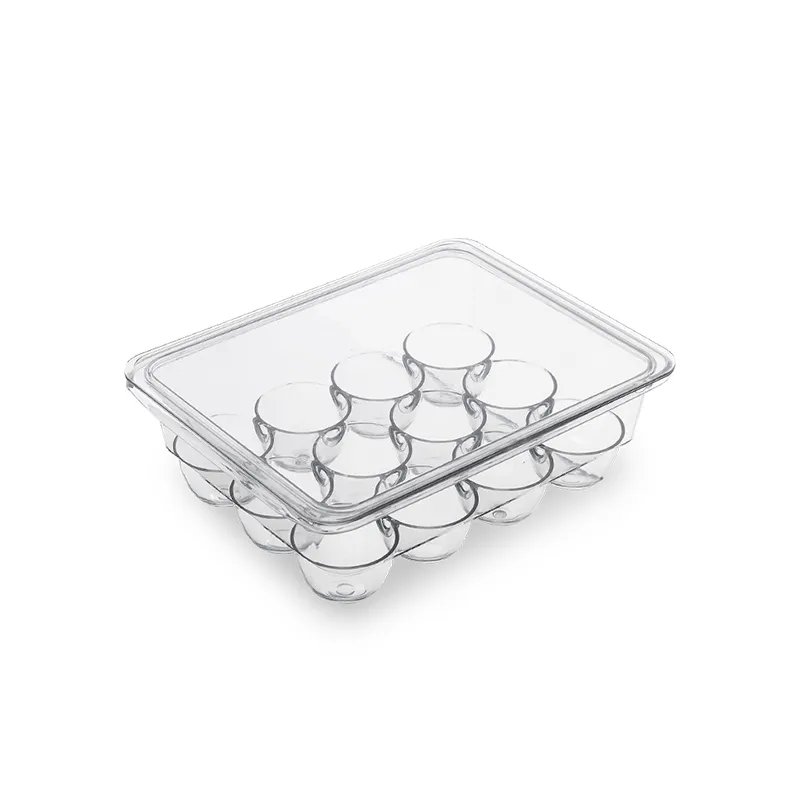 INABOX EGG TRAY BT047 CLEAR PLASTIC EGG HOLDER 12 HOLES CLEAR PLASTIC