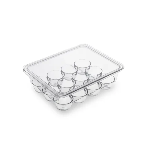 INABOX EGG TRAY BT047 CLEAR PLASTIC EGG HOLDER 12 HOLES CLEAR PLASTIC