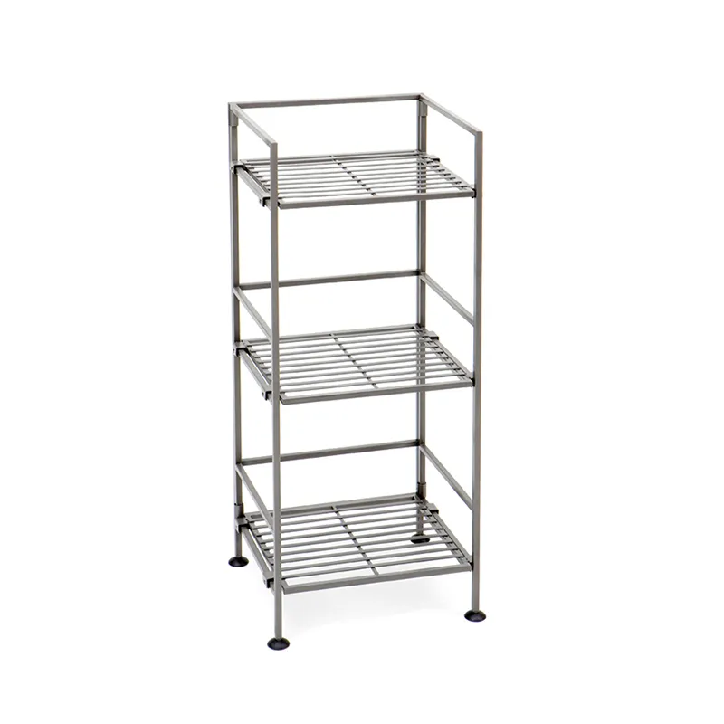 SEVILLE RACKS SHE04124 GRAY STAINLESS STEEL STORAGE 3 TIER