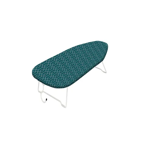 STACK IRONING BOARD IBS012023-1230D1-6 WHITE LOW CARBON STEEL AND SILICON MESH TOP W/ HANGER AND SILICON PAD RECTANGULAR