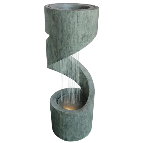 RYKER FOUNTAIN FRS0823-MZ15492GA GRAY POLYRESIN LED LIGHT