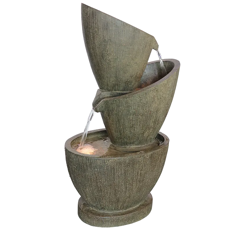 RYKER FOUNTAIN FRS0823-MZ15060AD GRAY POLYRESIN LED LIGHT