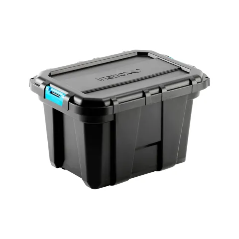 INABOX STORAGE BOX CITI-YG21138L BLACK PC HEAVY DUTY 38L