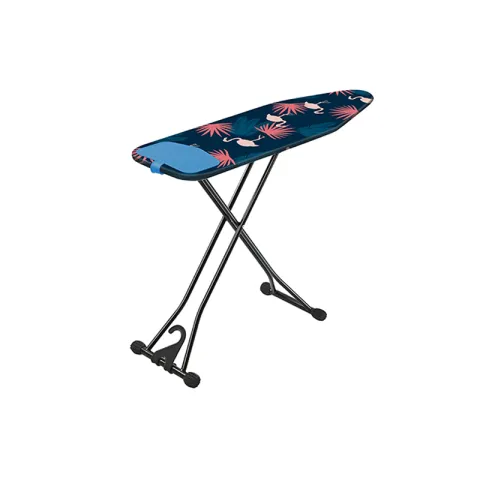 STACK IRONING BOARD IW1123-RY134HTZ-19-28 BLACK COTTON+STEEL W/SILICON PAD+HOOK
