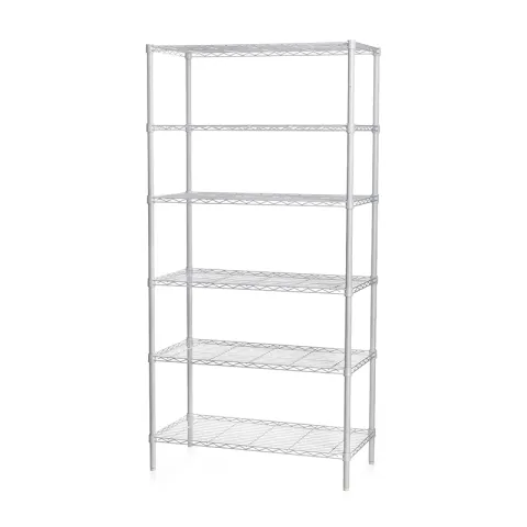 STACK RACK CITI-86T6E WHITE METAL WIRE 3 TIER