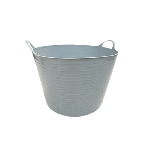 STACK LAUNDRY BASKET PLP-DP0125 GREY 100% LLDPE PLAIN