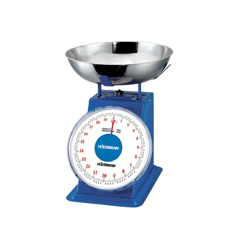 HAUSMANN WEIGHING SCALE SP-20KG BLUE STAINLESS STEEL PLATE 20KG DIAL SPRING ROUND PAN