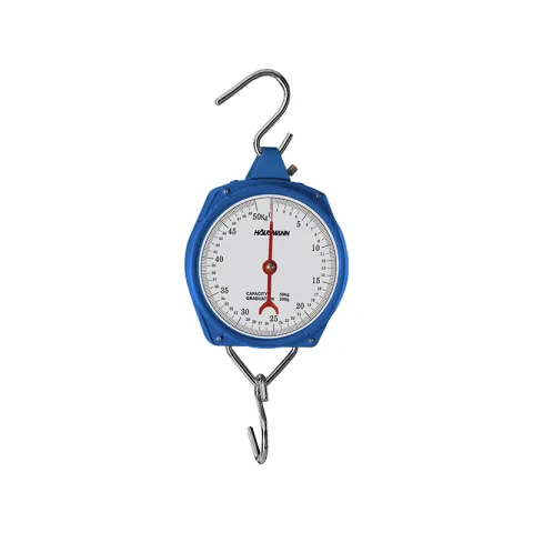 HAUSMANN WEIGHING SCALE NTA-50KG BLUE STAINLESS STEEL PLATE 50KG DIAL SPRING HANGING