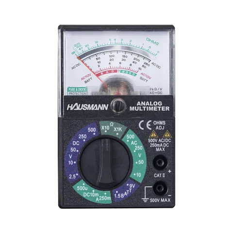 HAUSMANN ANALOG MULTIMETER AMHE0823-MF-133 BLACK ABS ANALOG