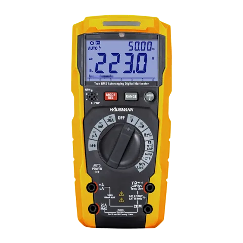 HAUSMANN DIGITAL MULTIMETERS DMHE0823-DT-8908 BLACK ABS DIGITAL