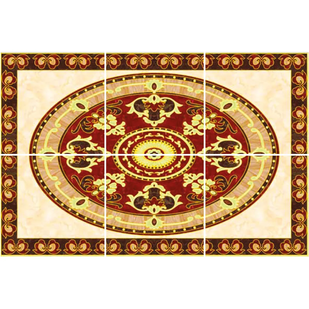 DOSSO TILES DA8084 BEIGE/GOLD/RED CERAMIC FLOOR, POLISHED ARTISTIC