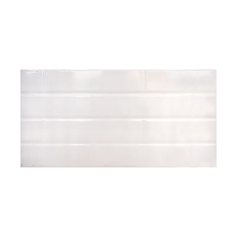 DIAMOND I-TILES PERU WHITE CERAMIC FLOOR, GLOSSY EMBOSSED PLAIN