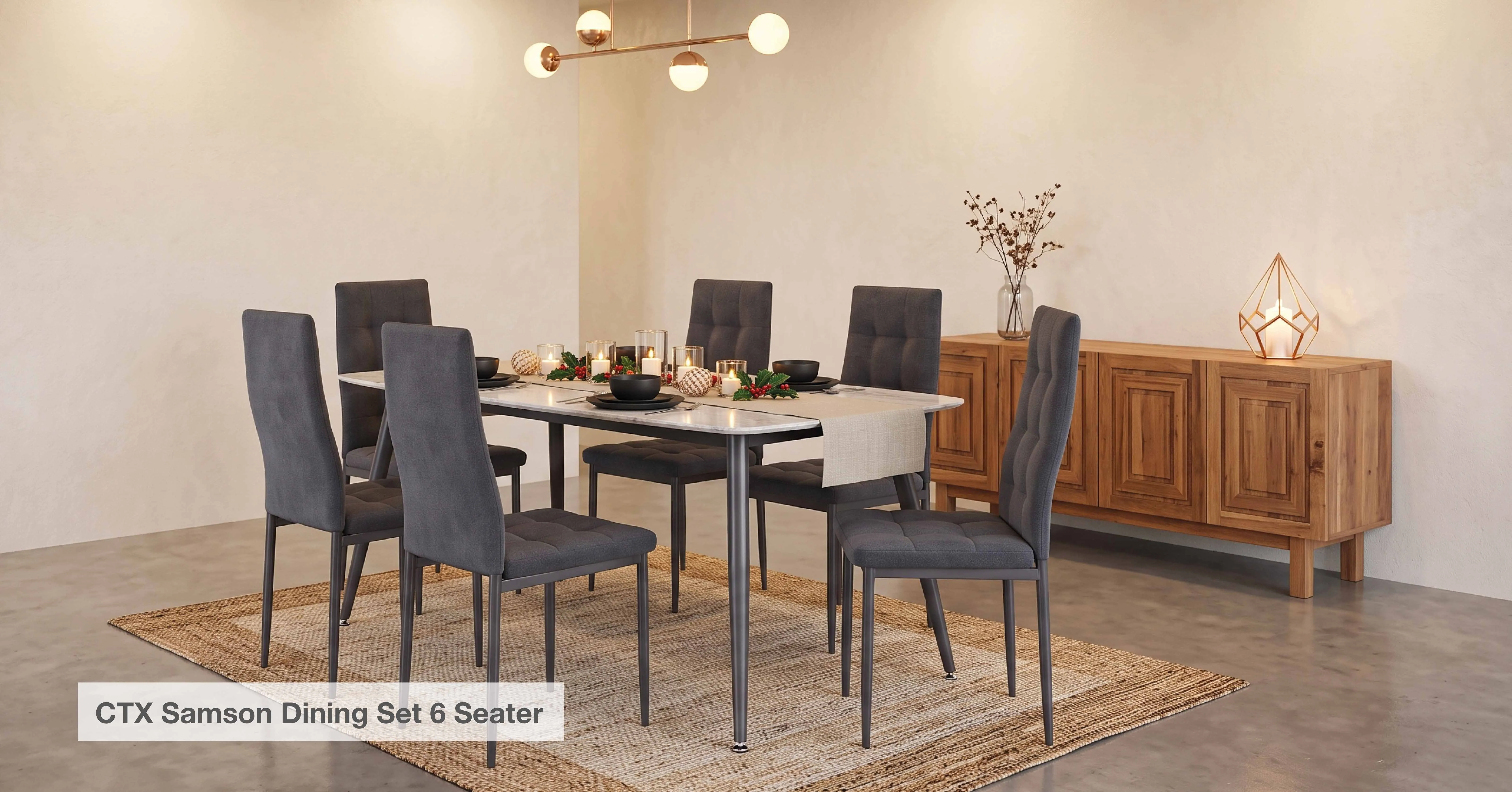 CTX Samson Dining Set 6 Seater